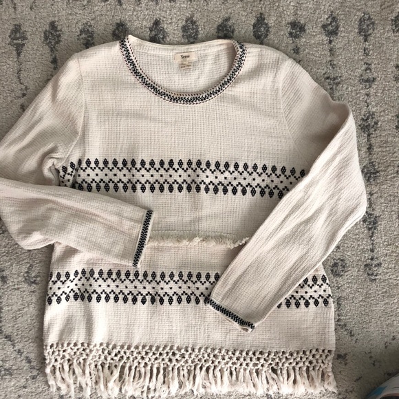 Yerse Sweater with Fringe Size L - Picture 4 of 4